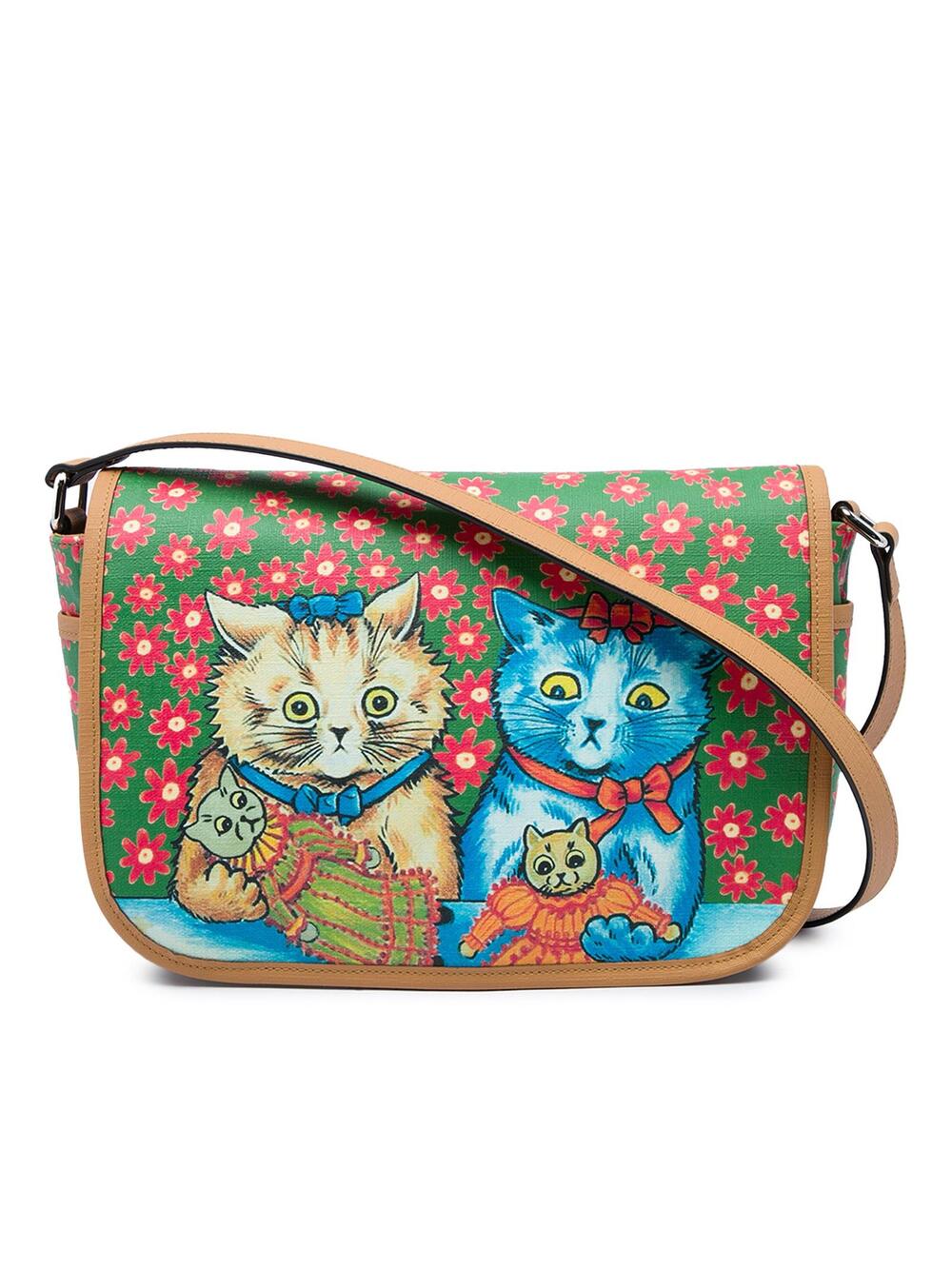 Gucci Kids Coated Canvas Floral Cat #374584G69B